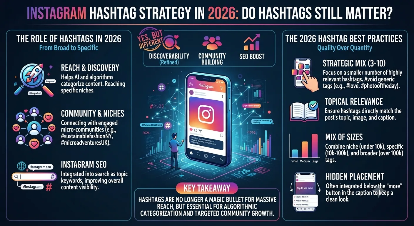 Instagram Hashtag Strategy in 2026: Do Hashtags Still Matter?