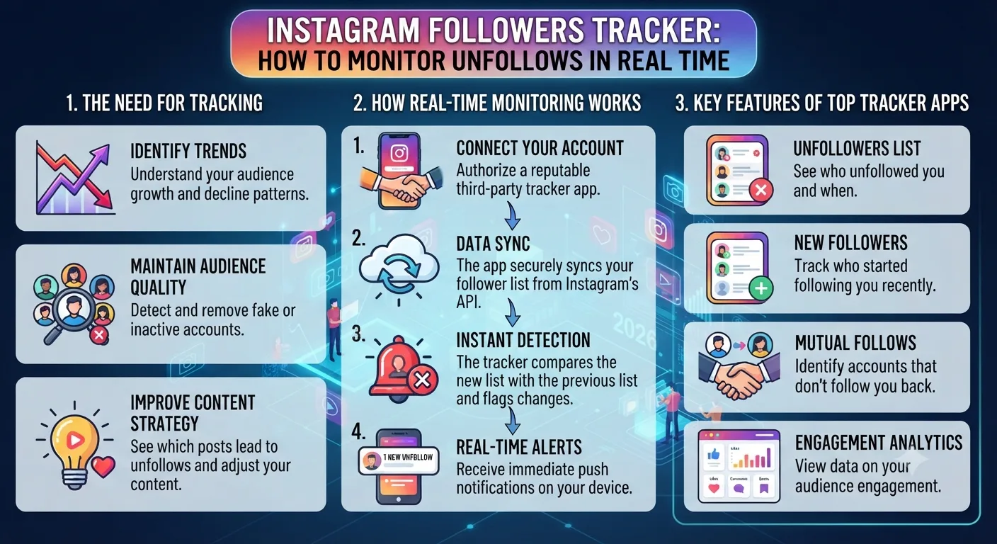 Instagram Followers Tracker: How to Monitor Unfollows in Real Time