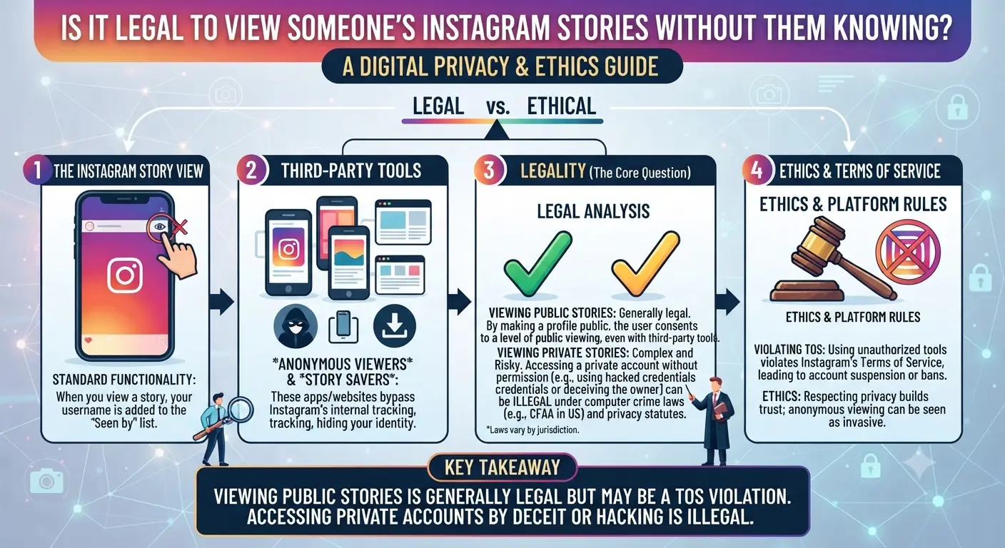 Is It Legal to View Someone Instagram Stories Without Them Knowing? (2026 Guide)