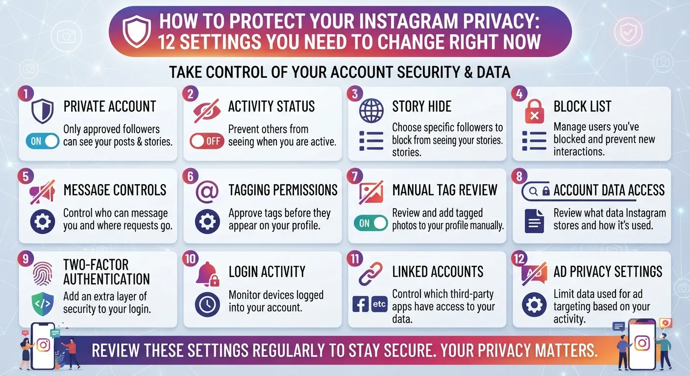 How to Protect Your Instagram Privacy: 12 Settings You Need to Change Right Now (2026)