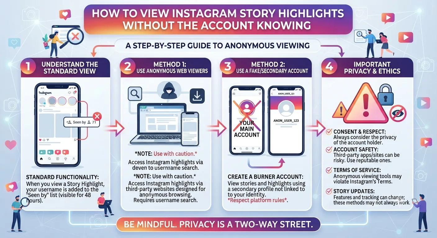 How to View Instagram Story Highlights Without the Account Knowing