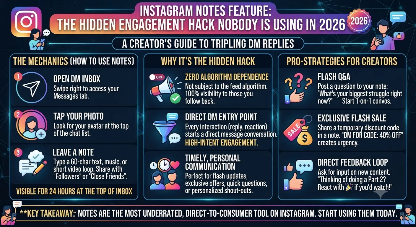 Instagram Notes Feature: The Hidden Engagement Hack Nobody Is Using in 2026