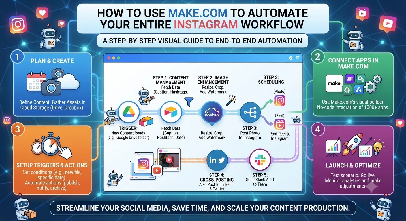 How to Use Make.com to Automate Your Entire Instagram Workflow