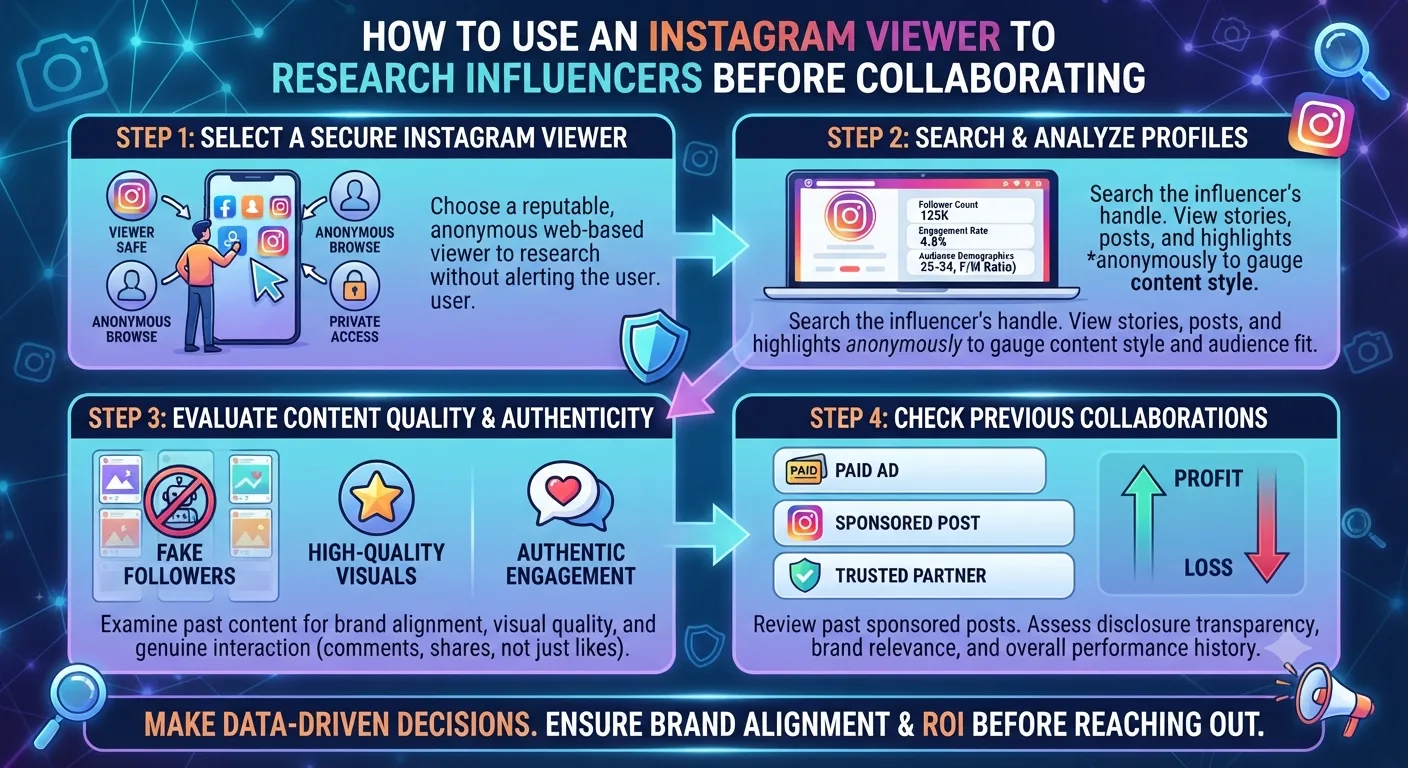How to Use an Instagram Viewer to Research Influencers Before Collaborating