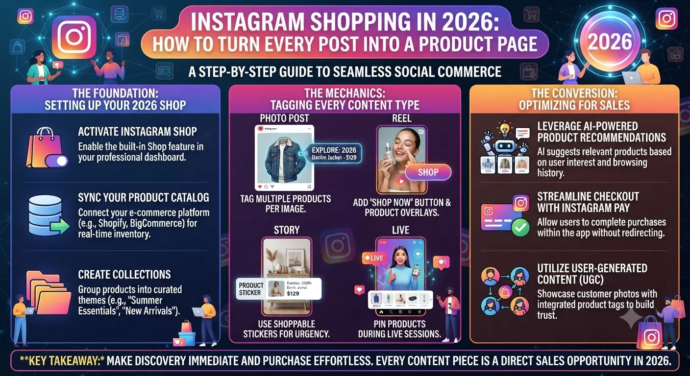 Instagram Shopping in 2026: How to Turn Every Post Into a Product Page