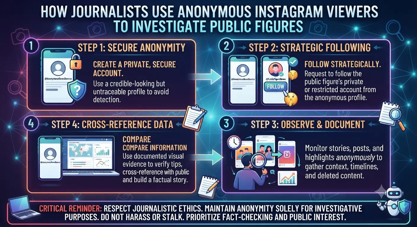 How Journalists Use Anonymous Instagram Viewers to Investigate Public Figures