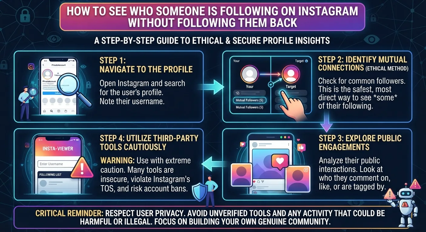 How to See Who Someone Is Following on Instagram Without Following Them Back