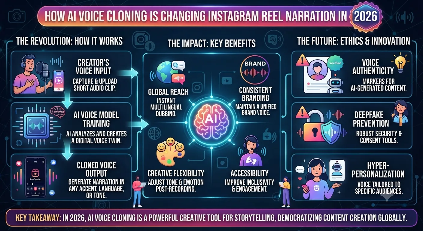 How AI Voice Cloning Is Changing Instagram Reel Narration in 2026