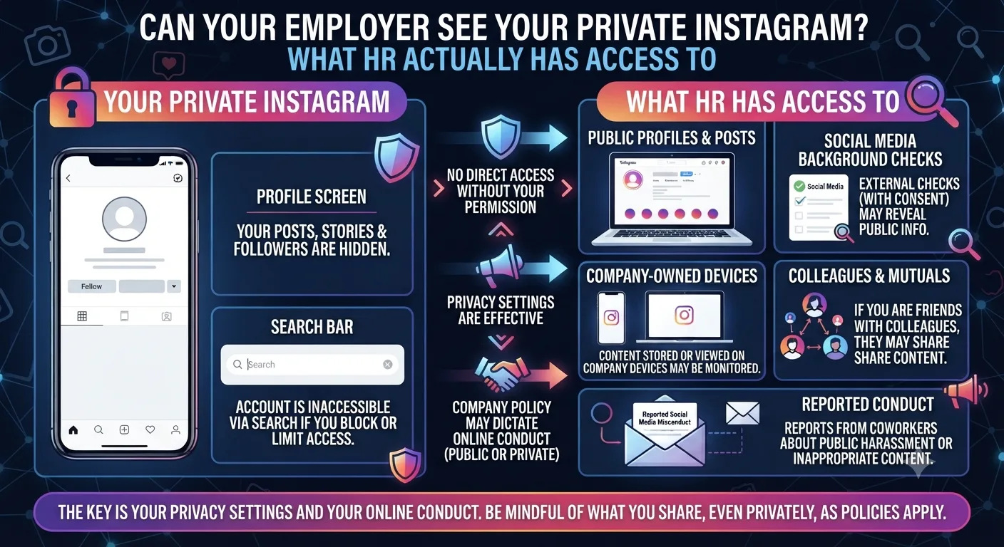 Can Your Employer See Your Private Instagram? What HR Actually Has Access To