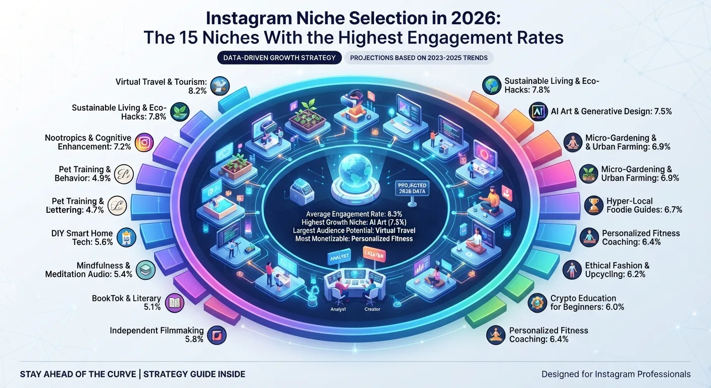 Instagram Niche Selection in 2026: The 15 Niches With the Highest Engagement Rates